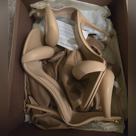 GIANVITO ROSSI Bijoux Heeled Sandal Leather Padded Pink EU40.5 UK7.5 NEW RRP 810 - Picture 8 of 14